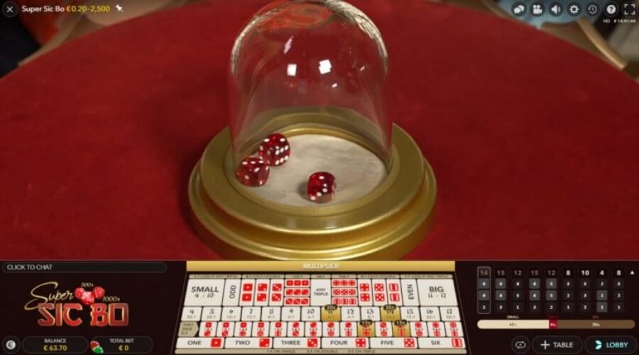 Dealer sẽ lắc 3 con Xí ngầu giống nhau trong Fa bet